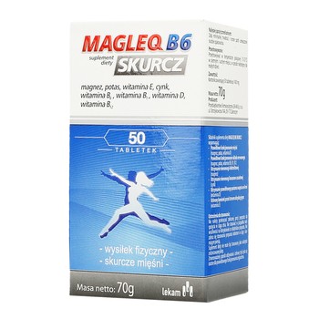 Magleq B6 Skurcz, tabletki z cytrynianem magnezu