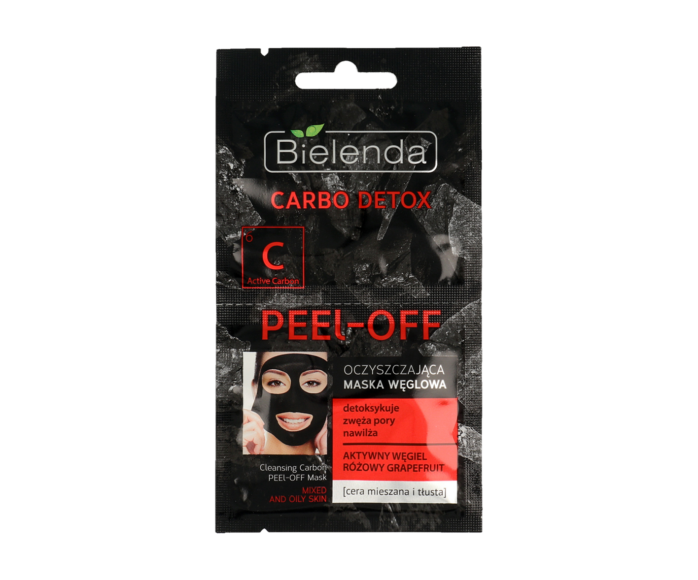 Bielenda, Carbo Detox, Oczyszczająca maska węglowa