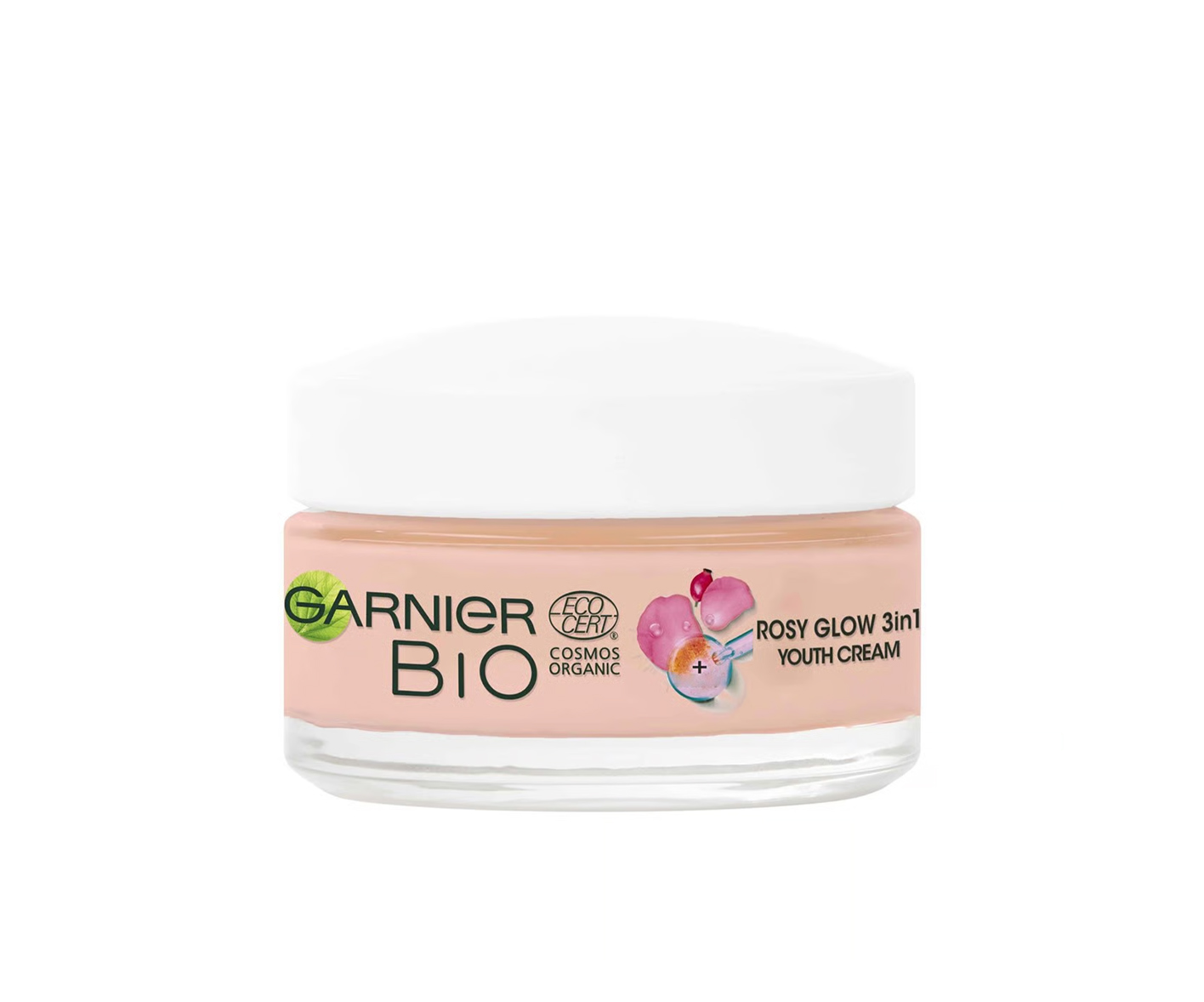 Garnier Bio Organic, Rosy Glow 3in1 Youth Cream, Krem 40 plus