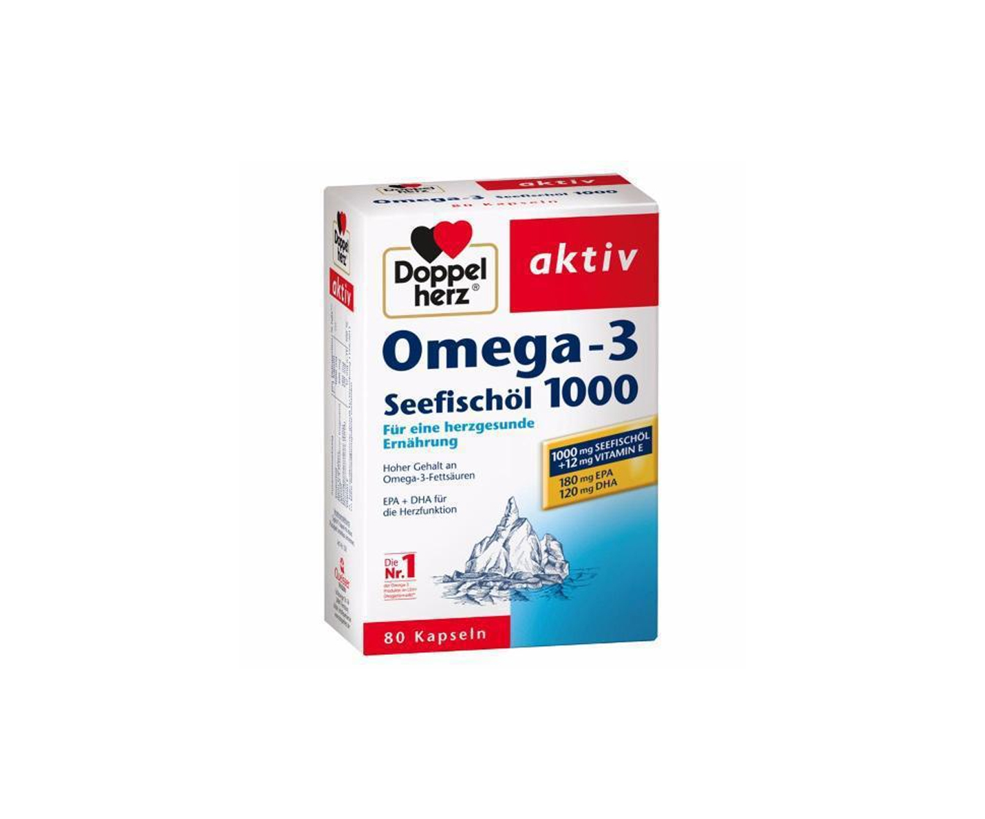 Doppelherz, Aktiv, Omega-3 1000, suplement diety