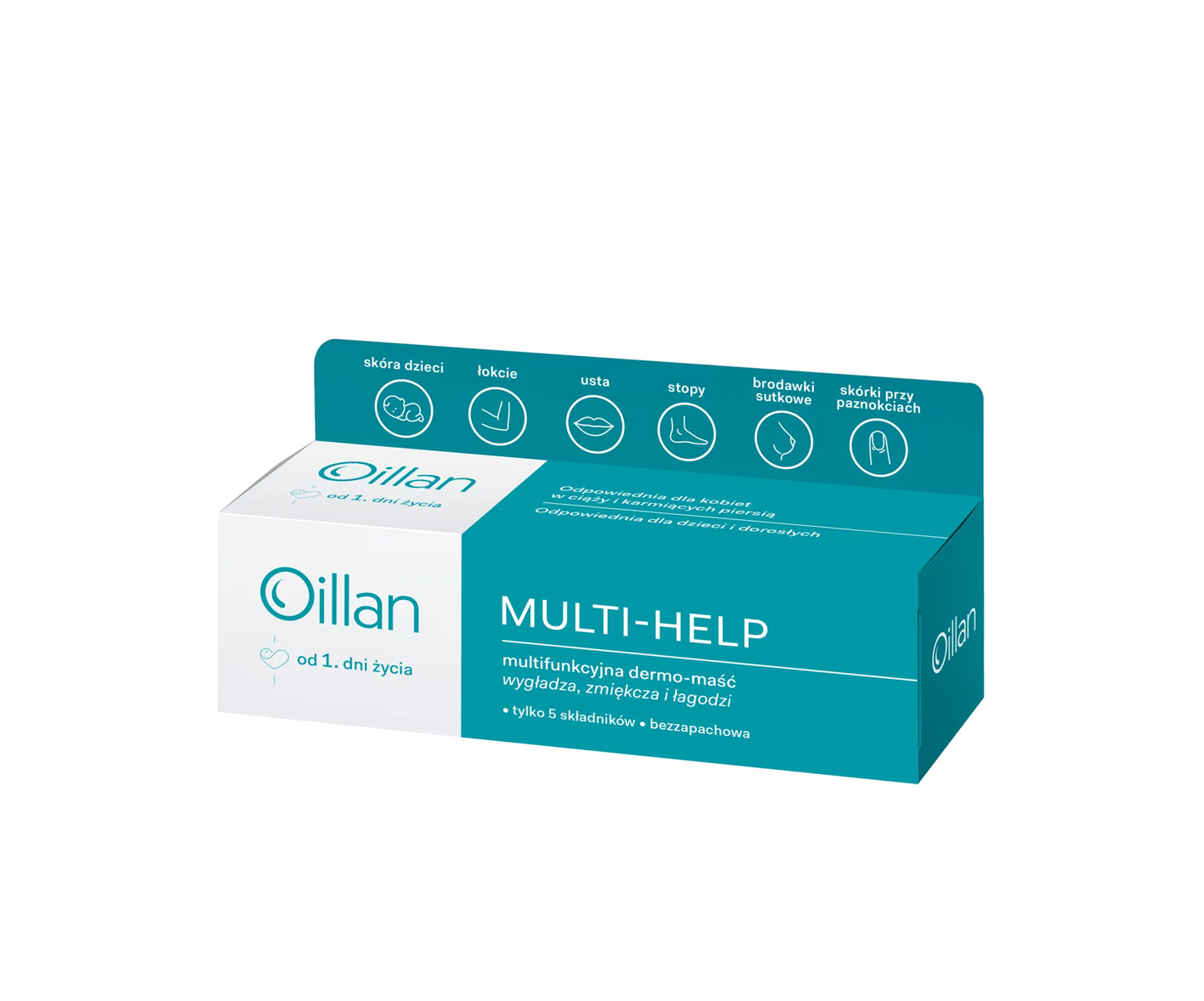 Oillan Multi-Help, Multifunkcyjna dermo-maść od 1 dnia życia, Maść na atopowe zapalenie skóry