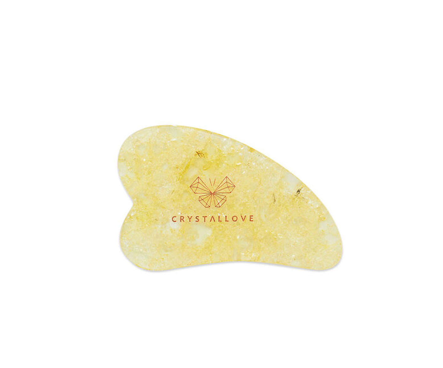 Crystallove, Citrinas gintarinė gua sha plokštelė