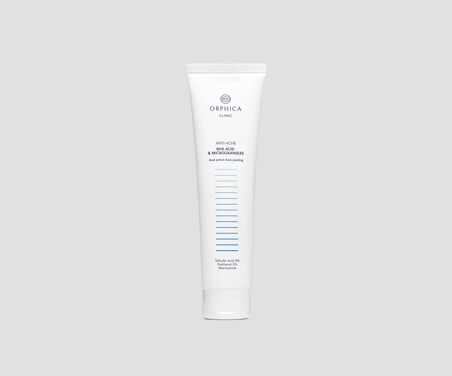 Orphica, Clinic, Anti-Acne, Peeling do twarzy z niacynamidem, pantenolem, BHA i mikrogranulkami, 100 ml
