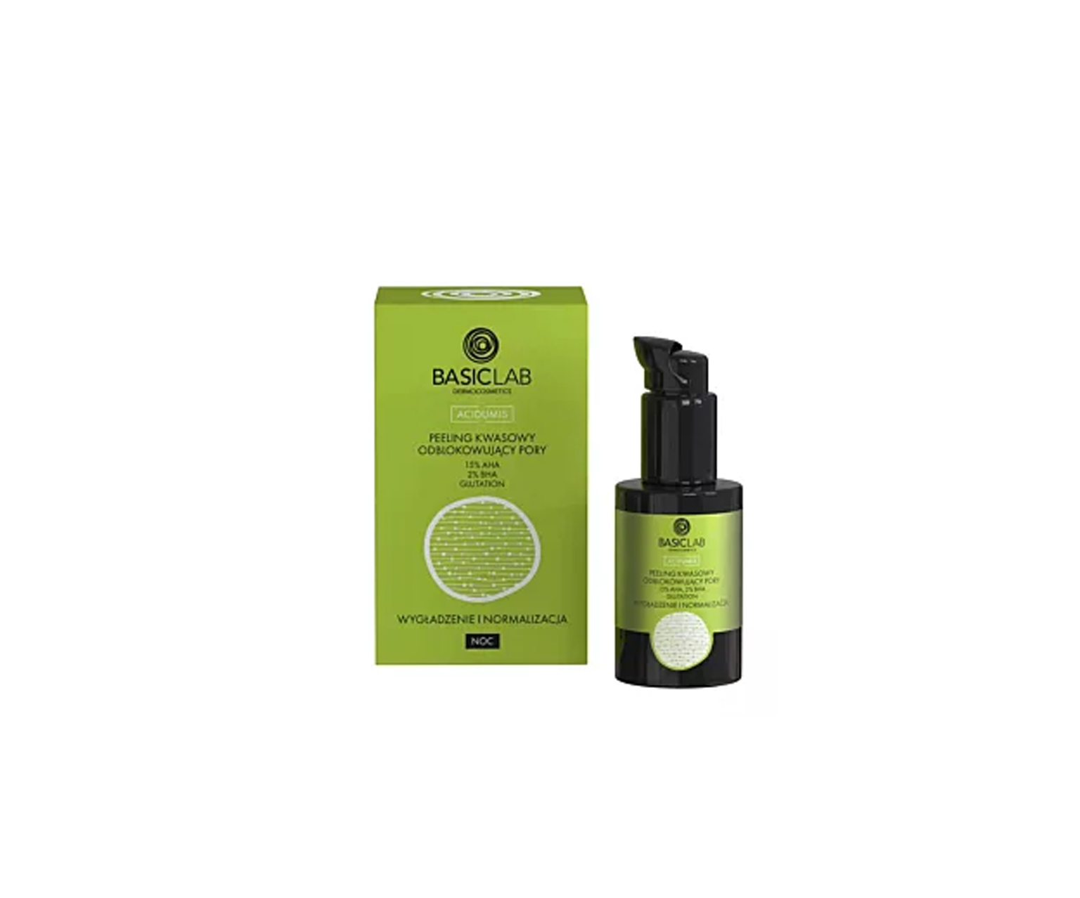 BasicLab, Acidumis, Peeling kwasowy na trądzik zaskórnikowy, 30 ml
