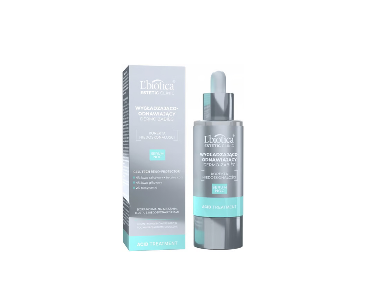 L'Biotica, Estetic Clinic, ACID Treatment, serum na łojotok, 30 ml