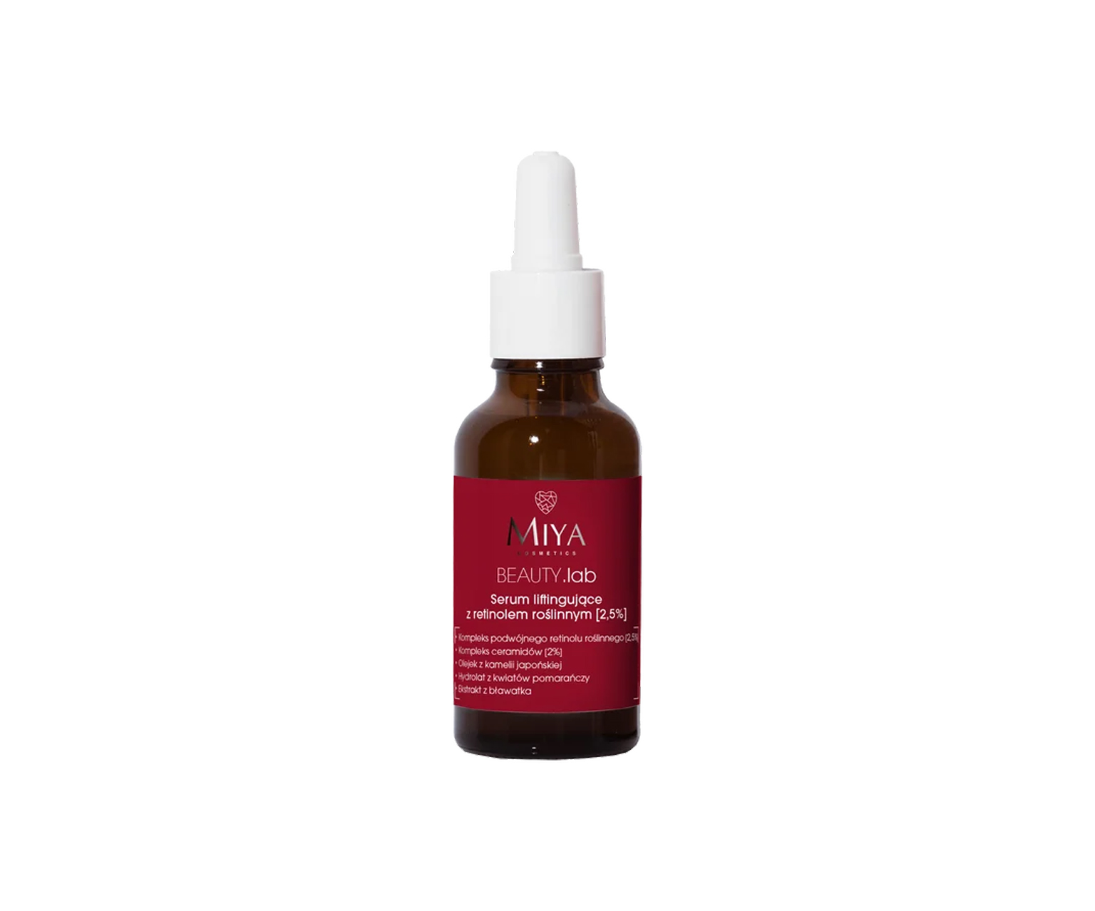 Miya Cosmetics BEAUTY.lab, Liftingujące serum z roślinnym retinolem na przebarwienia po trądziku