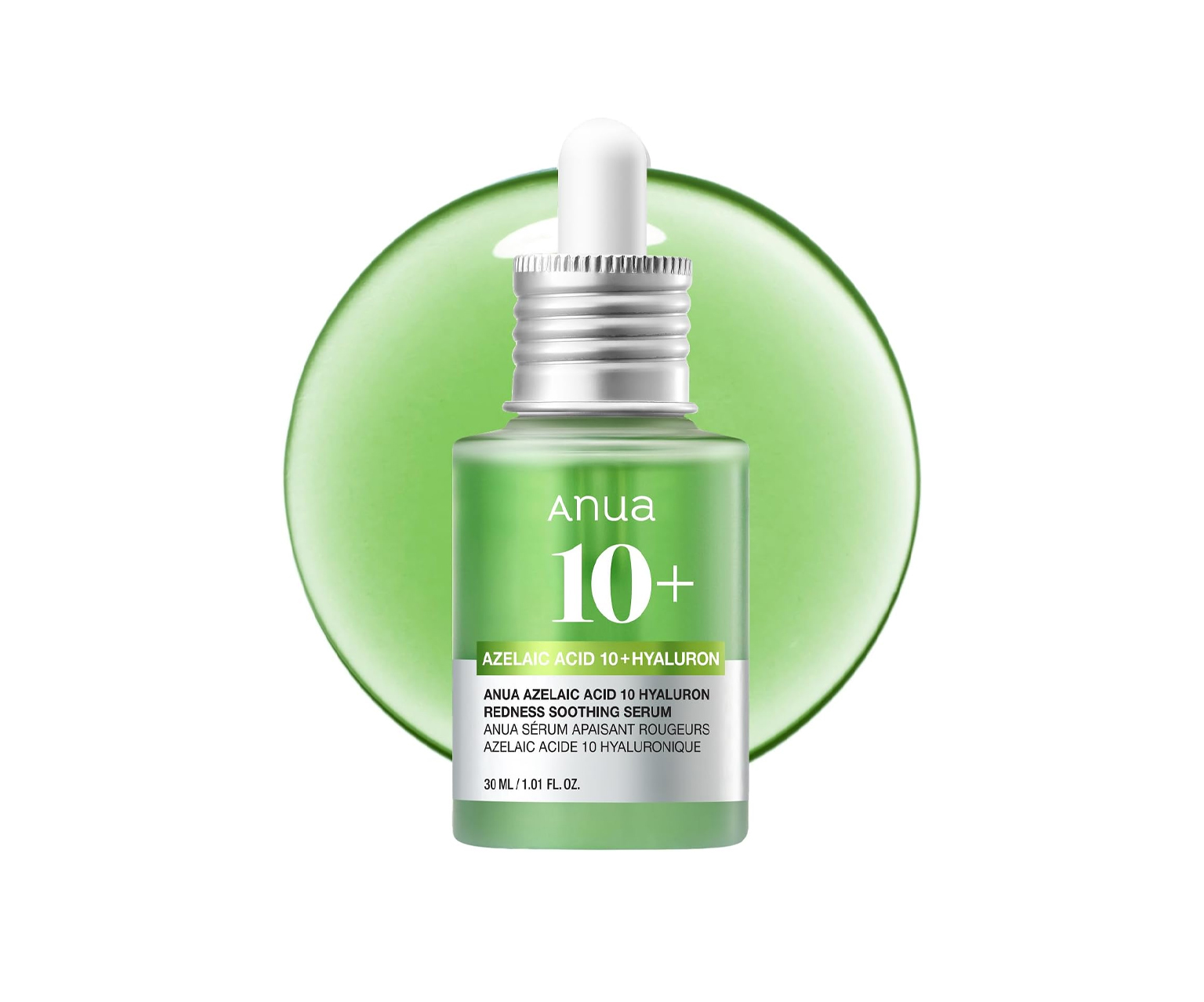 Anua, Azelaic Acid 10 Hyaluron Redness Soothing Serum, serum na trądzik, 30 ml