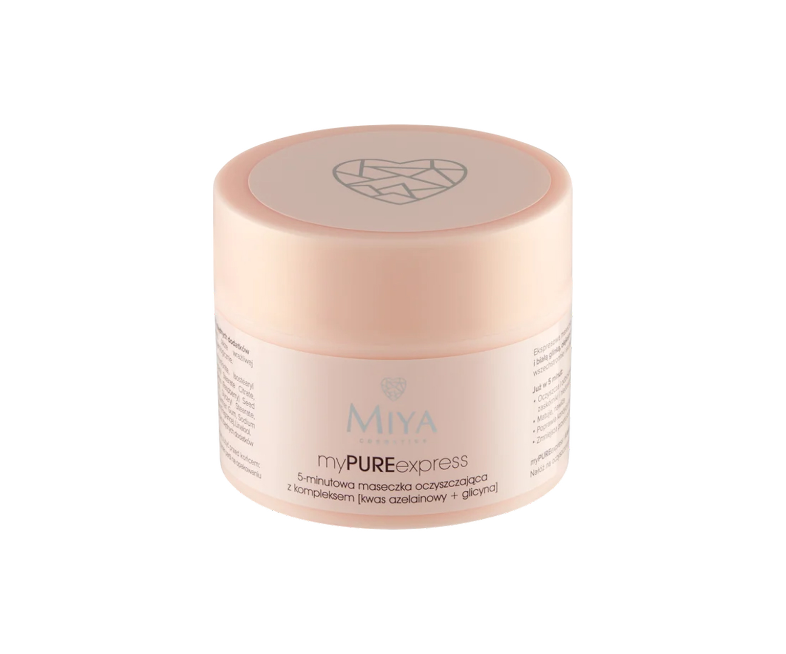 Miya Cosmetics myPUREexpress, 5-minutowa maseczka na trądzik oczyszczająca z kompleksem z kwasem azelainowy i glicyną