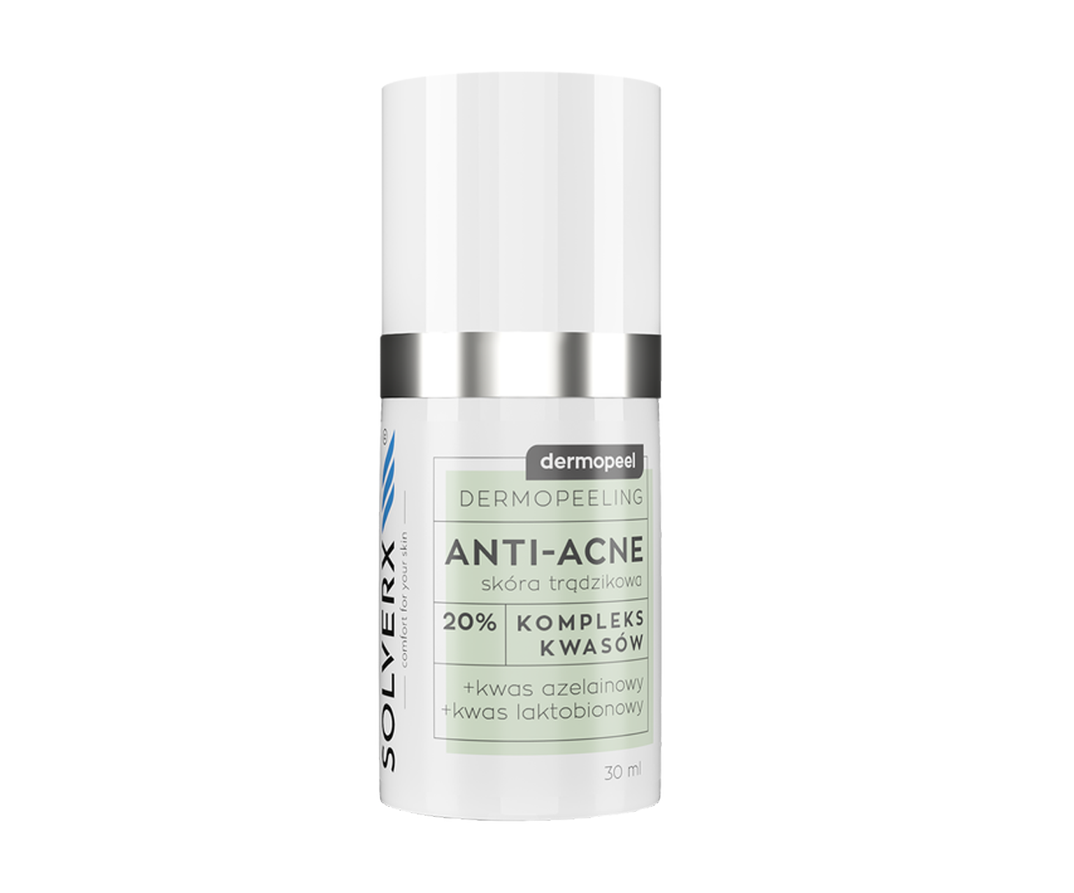 Solverx Anti Acne, Peeling na trądzik zaskórnikowy 
