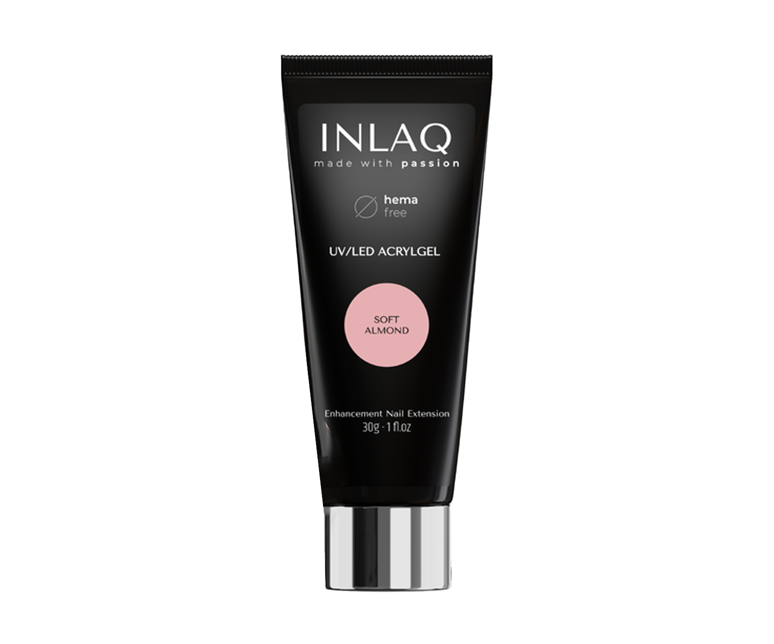 Inlaq, Akrylożel Soft Almond, żel budujący do paznokci 