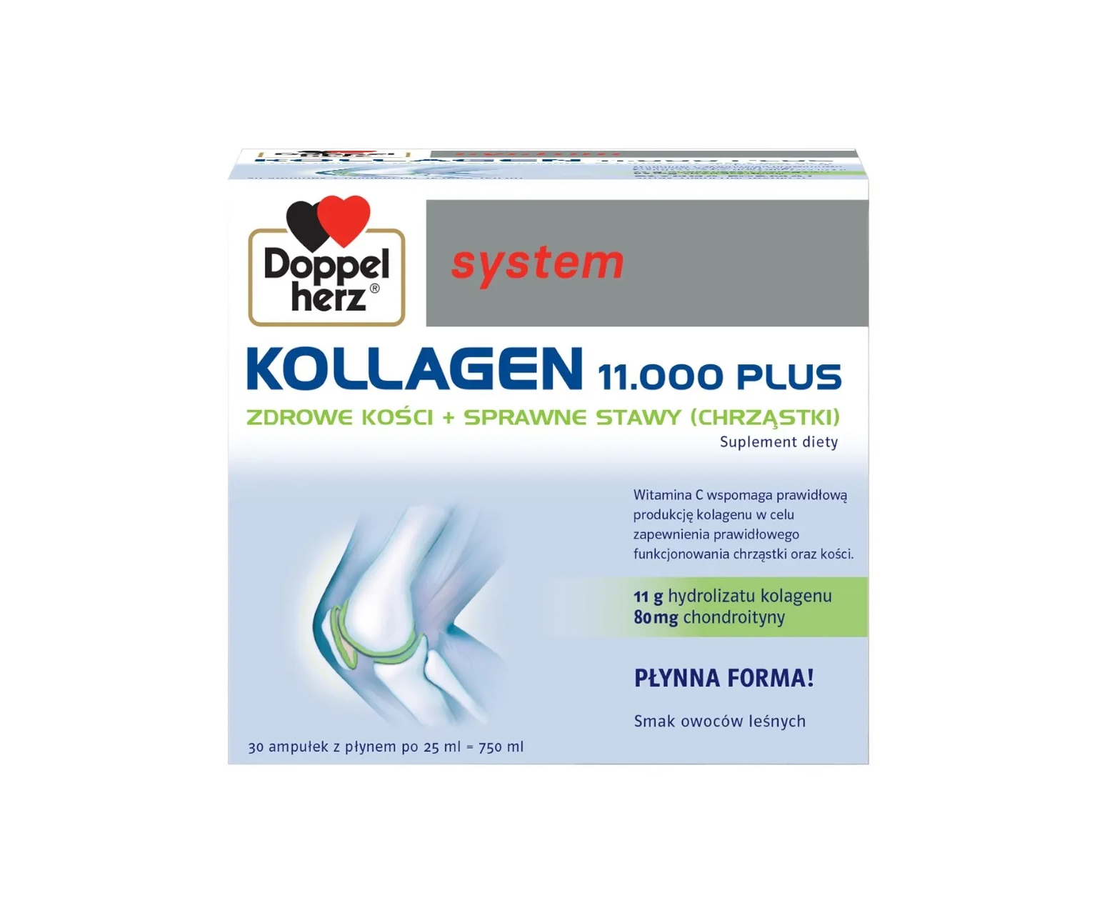 Doppelherz System Kollagen 11.000 Plus, Kolagen do picia