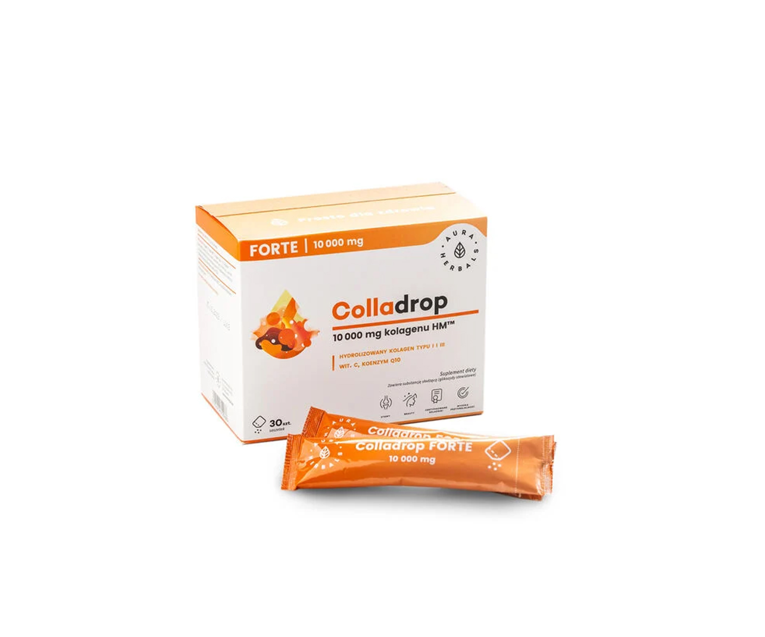 Aura Herbals Colladrop Forte, Kolagen do picia