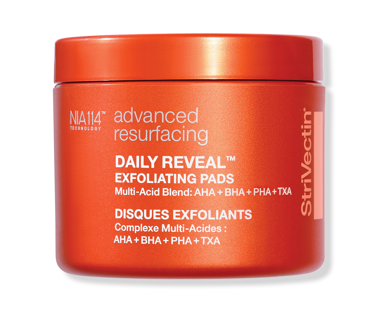 StriVectin, Advanced Resurfacing Daily Reveal Exfoliating Pads, peeling w płatkach na trądzik zaskórnikowy, 60 szt