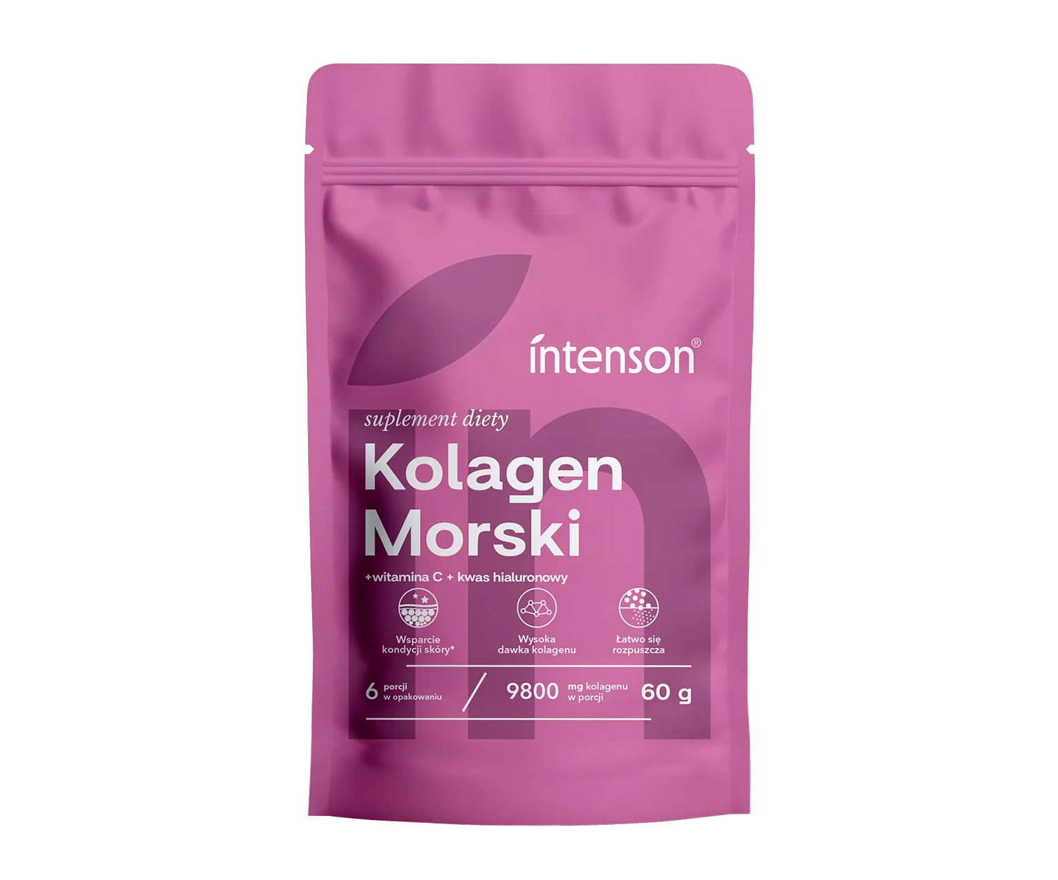 Intenson, Kolagen Morski + Kwas Hialuronowy + Witamina C