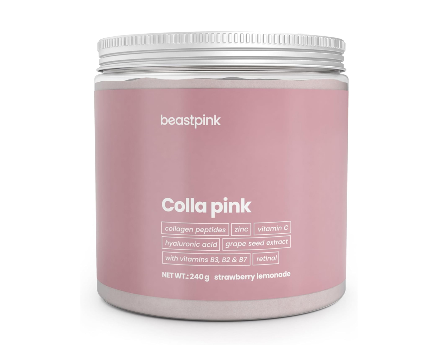 BeastPink, Colla Pink, kolagen do picia, 240 g