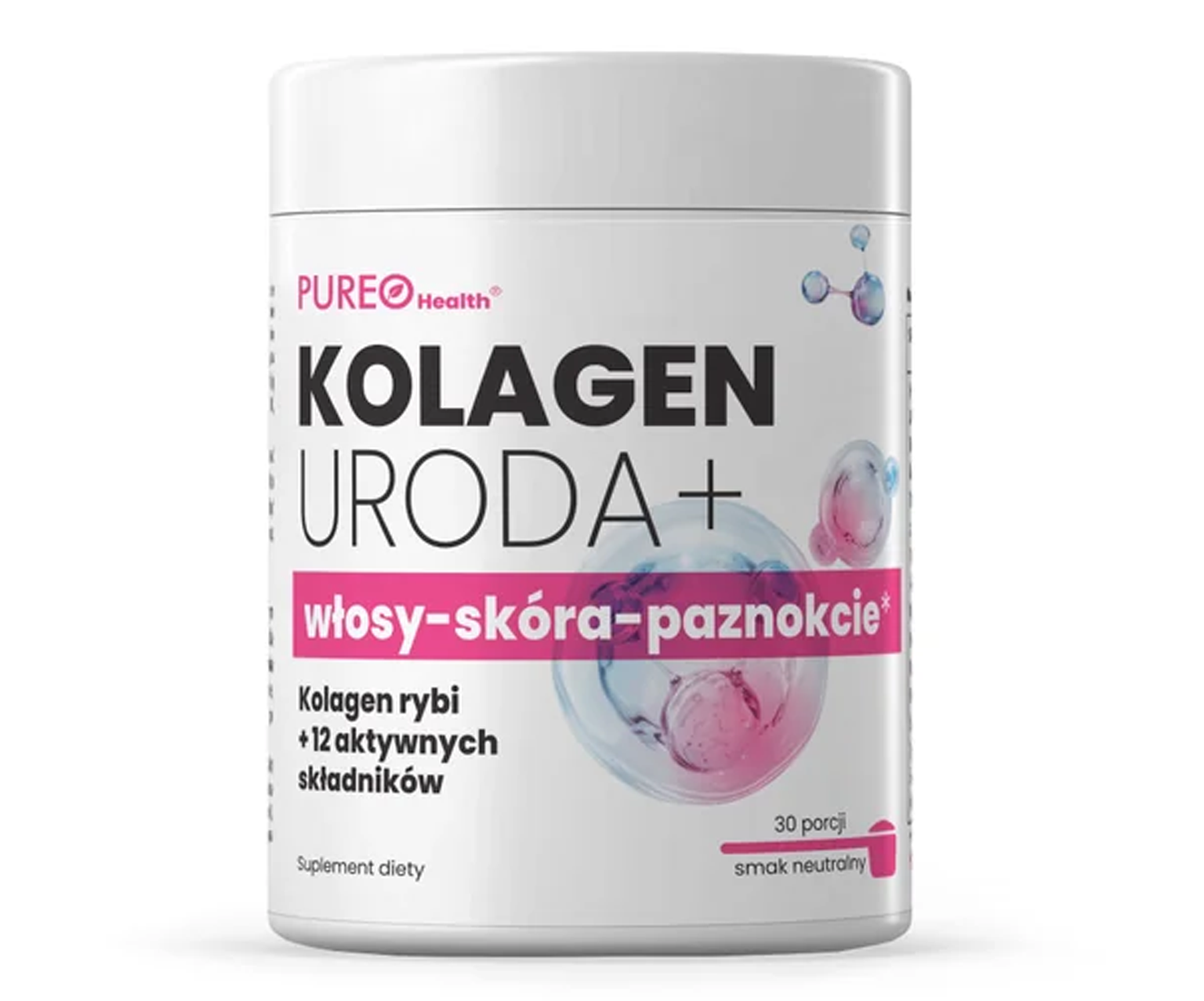 Pureo Health, Uroda+, kolagen na skórę, 30 porcji