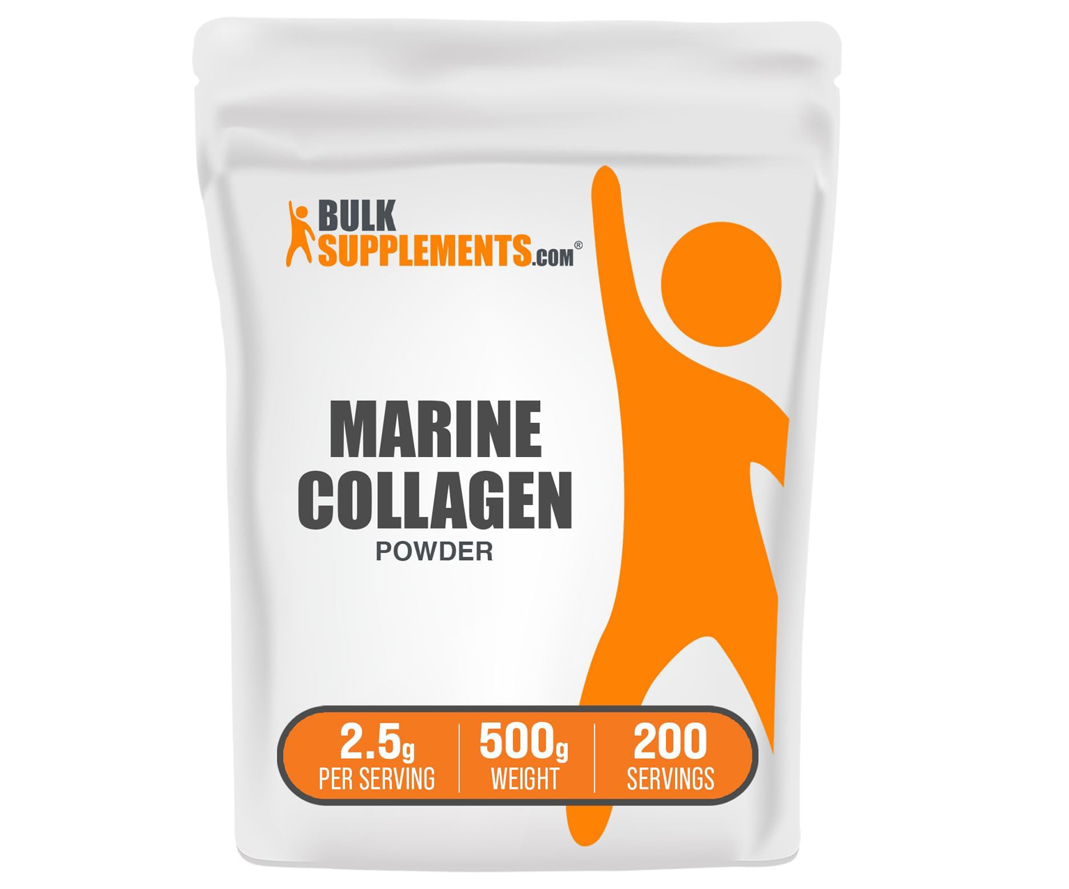 Bulk Supplements. Com, Marine Collagen, kolagen rybi 500 g