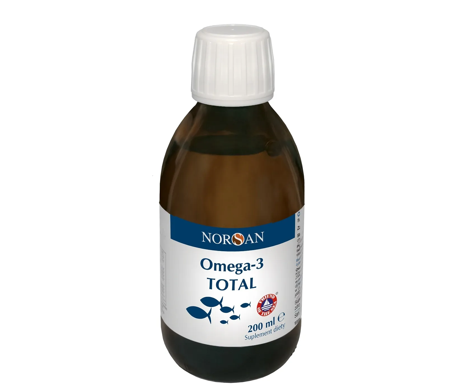Norsan Omega-3 Total, Olej na odporność omega-3, Płynny olej rybny