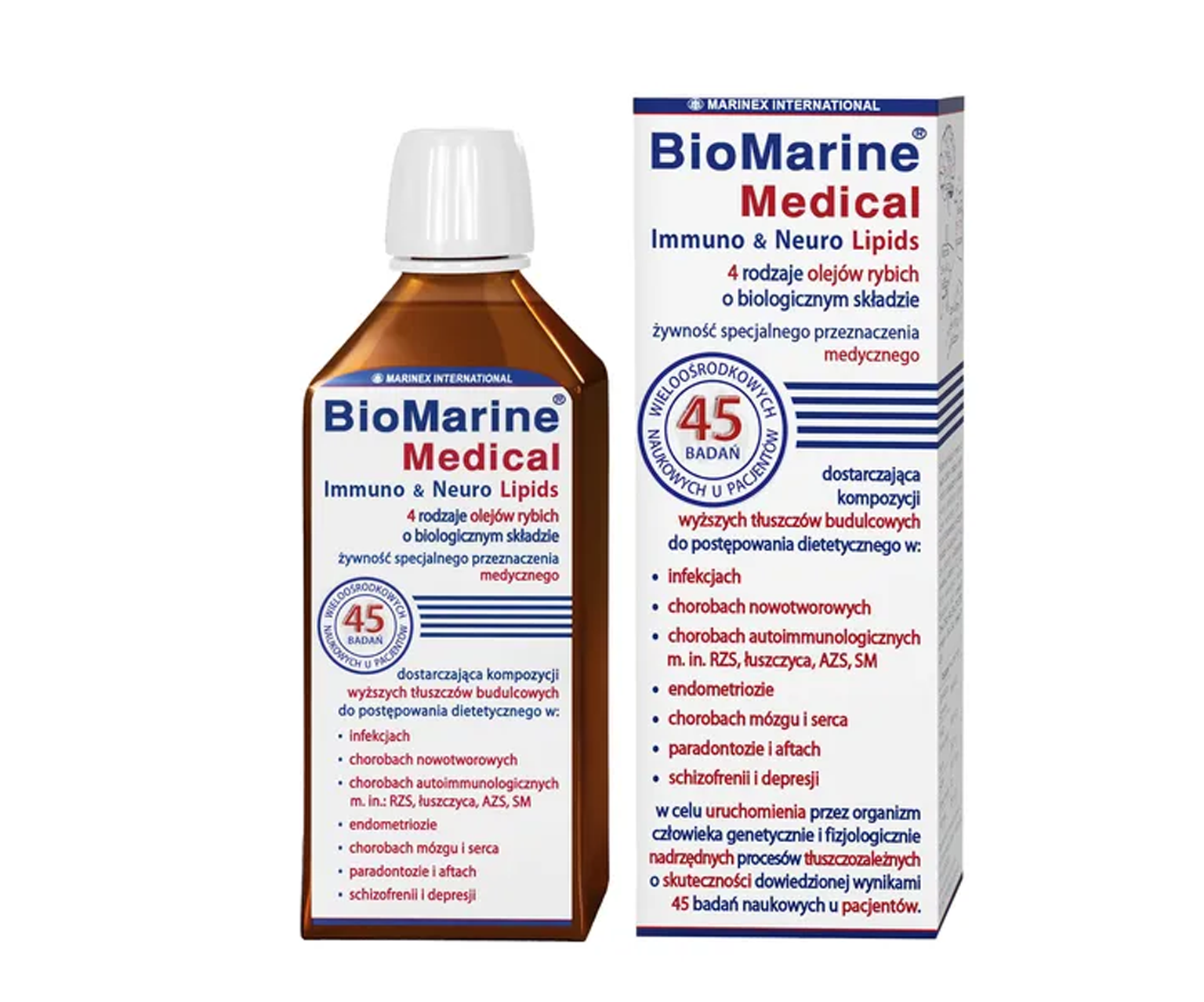 BioMarine Medical Immuno & Neuro Lipids, Oleje na odporność, Oleje rybie na odporność