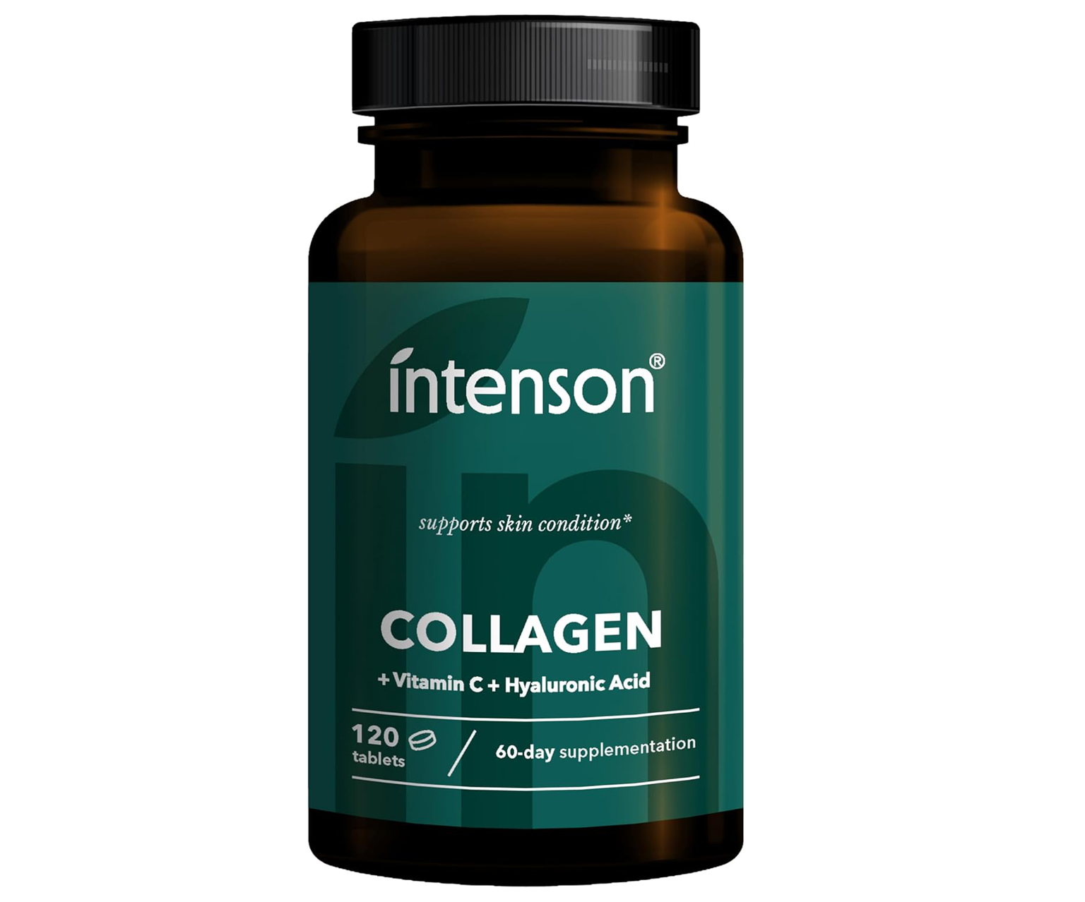 Intenson, Collagen + Witamina C + Kwas Hialuronowy, kolagen morski, 120 tabletek