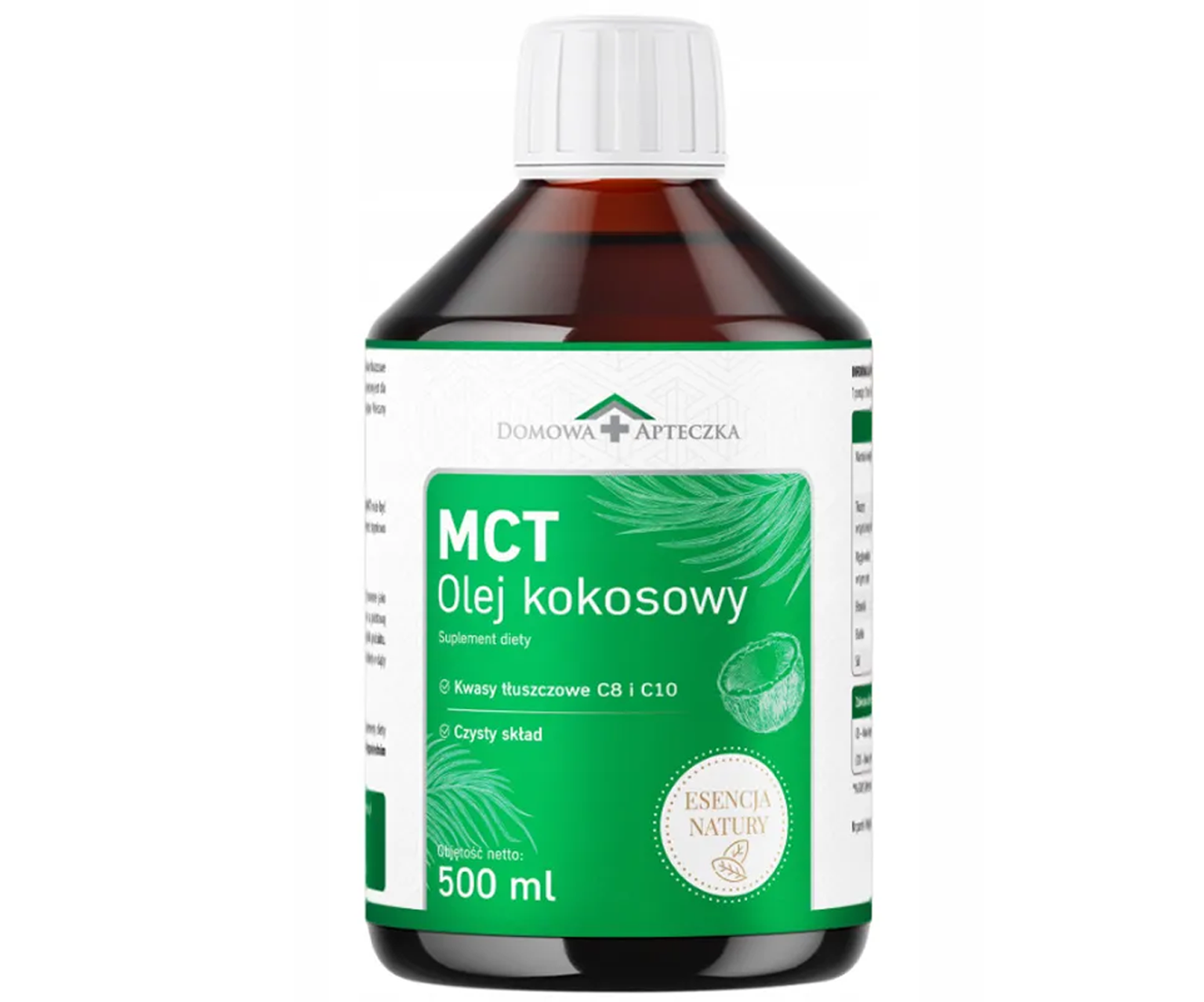 Domowa Apteczka, Olej MCT C8+C10  do picia na wsparcie energii, Olej MCT do picia