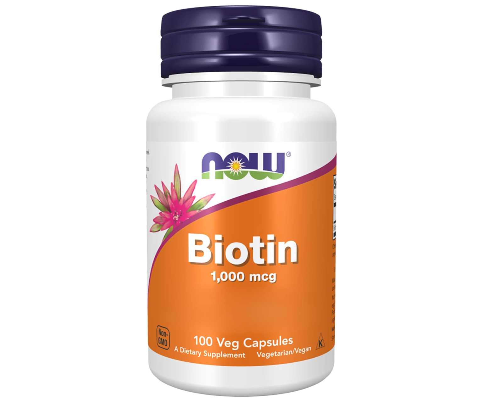 Now Foods, Biotyna, suplement diety, 100 kapsułek