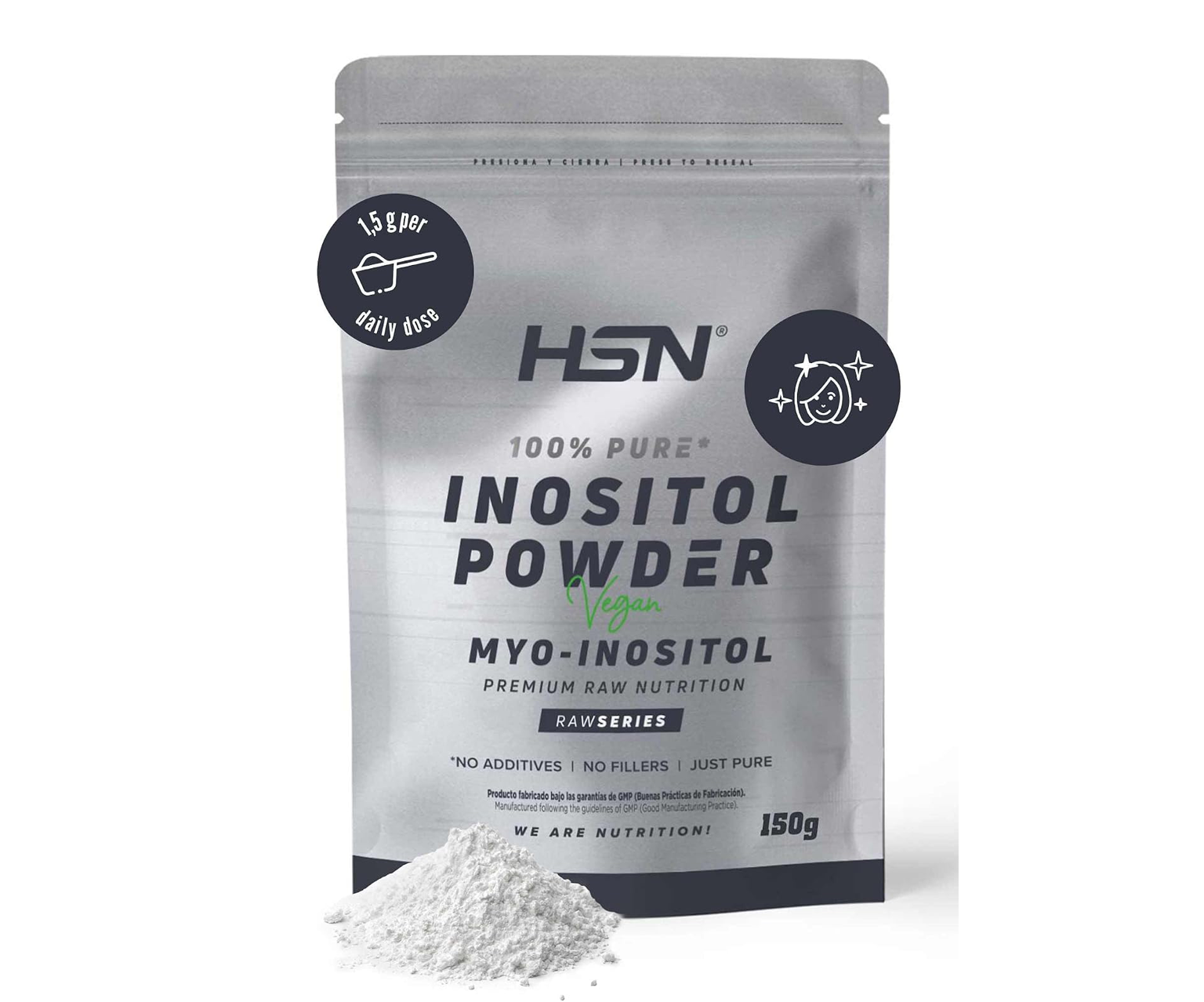 HSN, Inozytol w proszku, suplement diety, 150 g