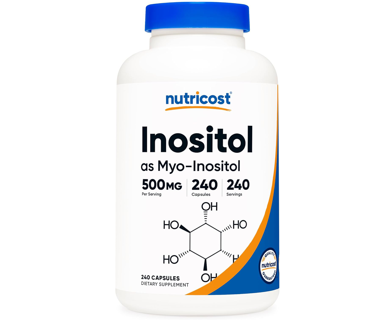 Nutricost, Inozytol, suplement diety, 240 kapsułek