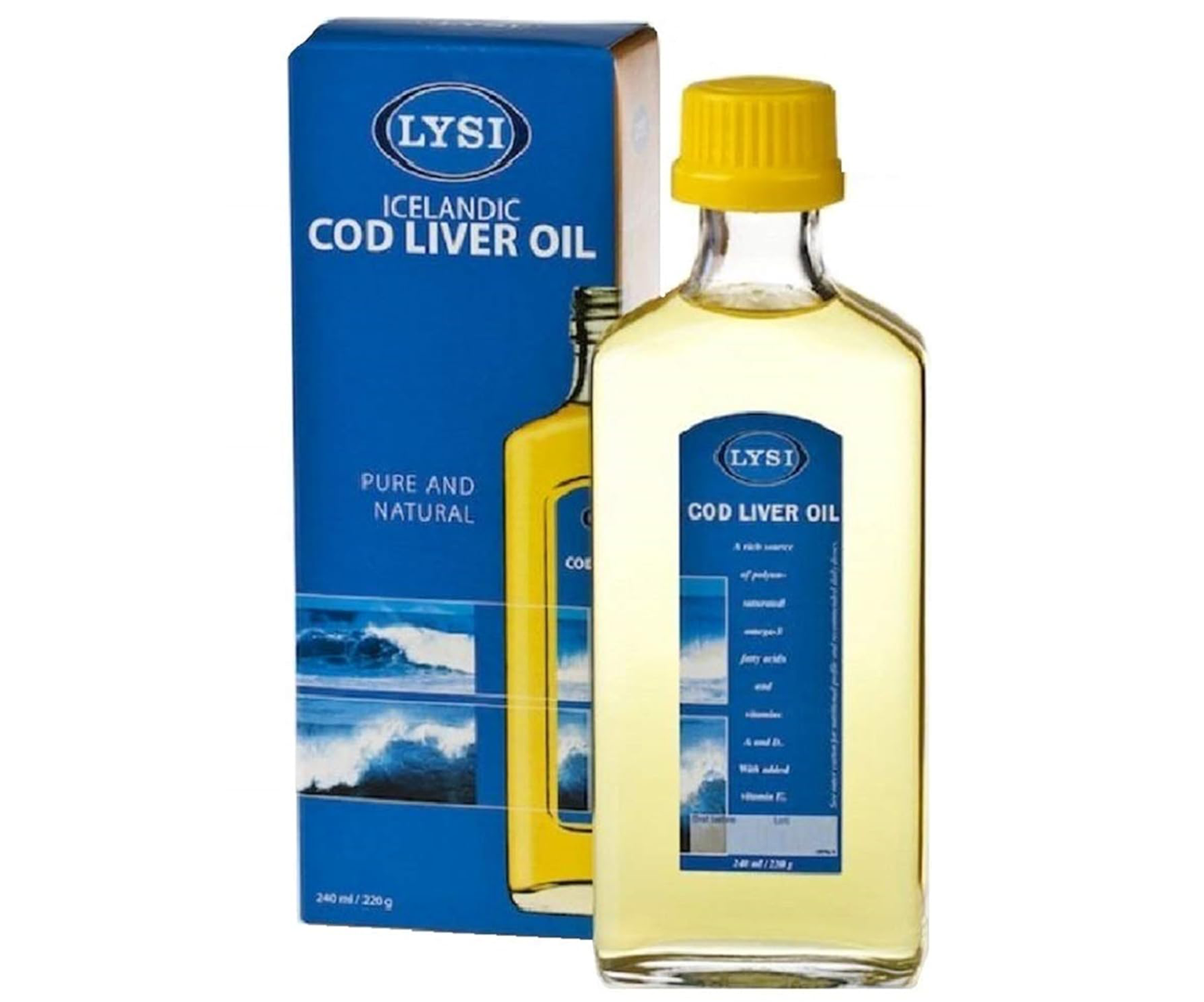Lysi, Tran Islandzki, olej na odporność, 240 ml