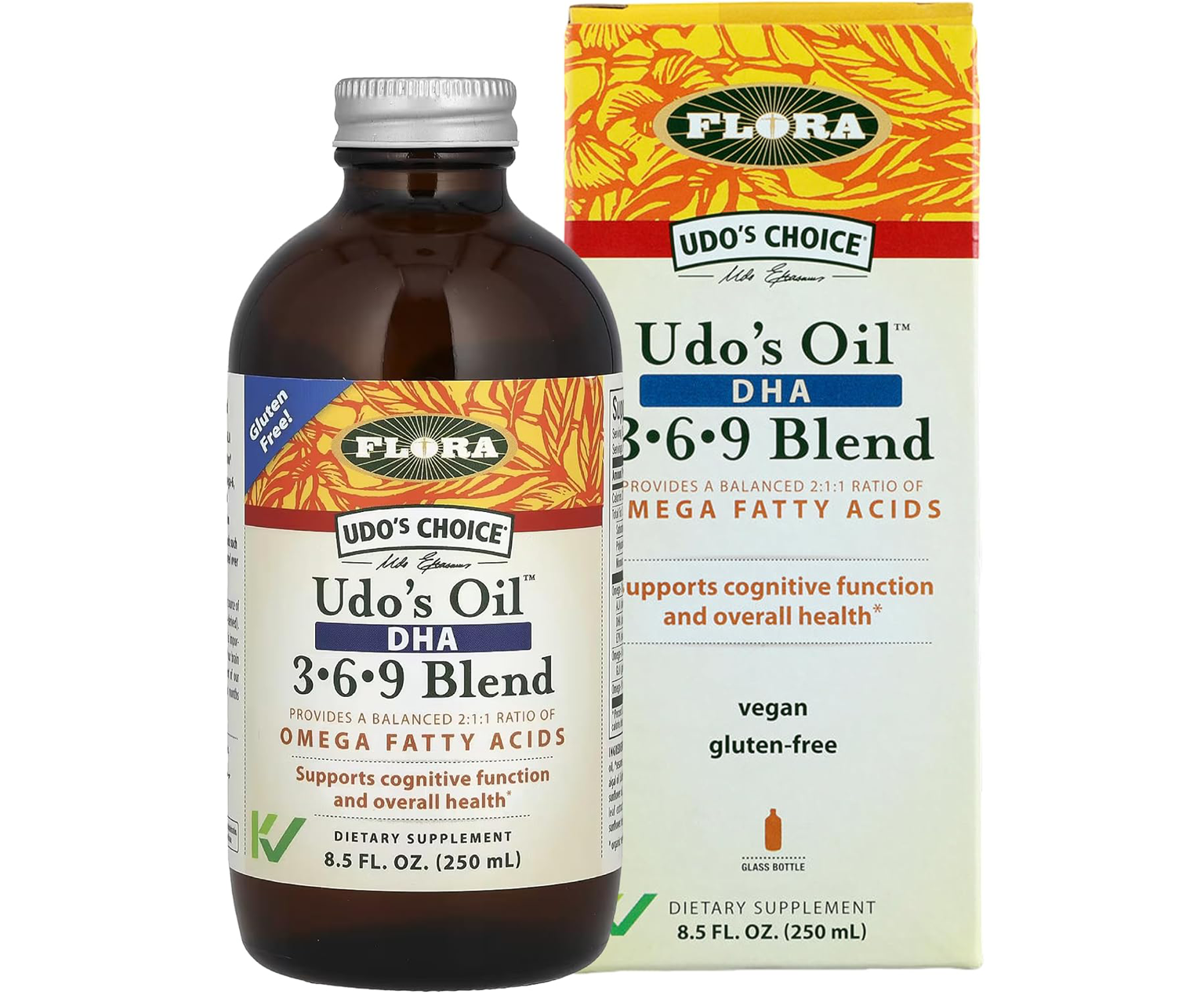 Flora, Udo’s Choice, Udo’s Oil, oleje na odporność, 250 ml