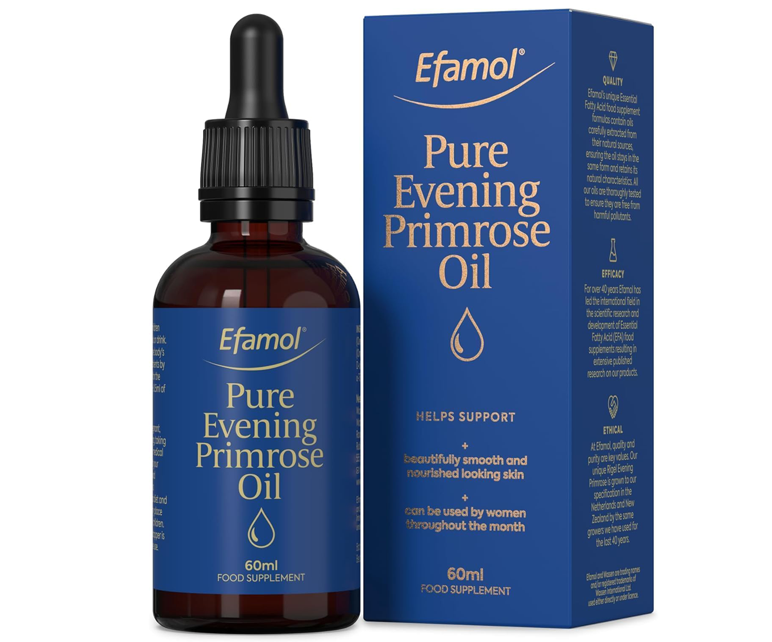 Efamol, Pure Evening Primrose Oil, olej do picia na skórę, 60 ml