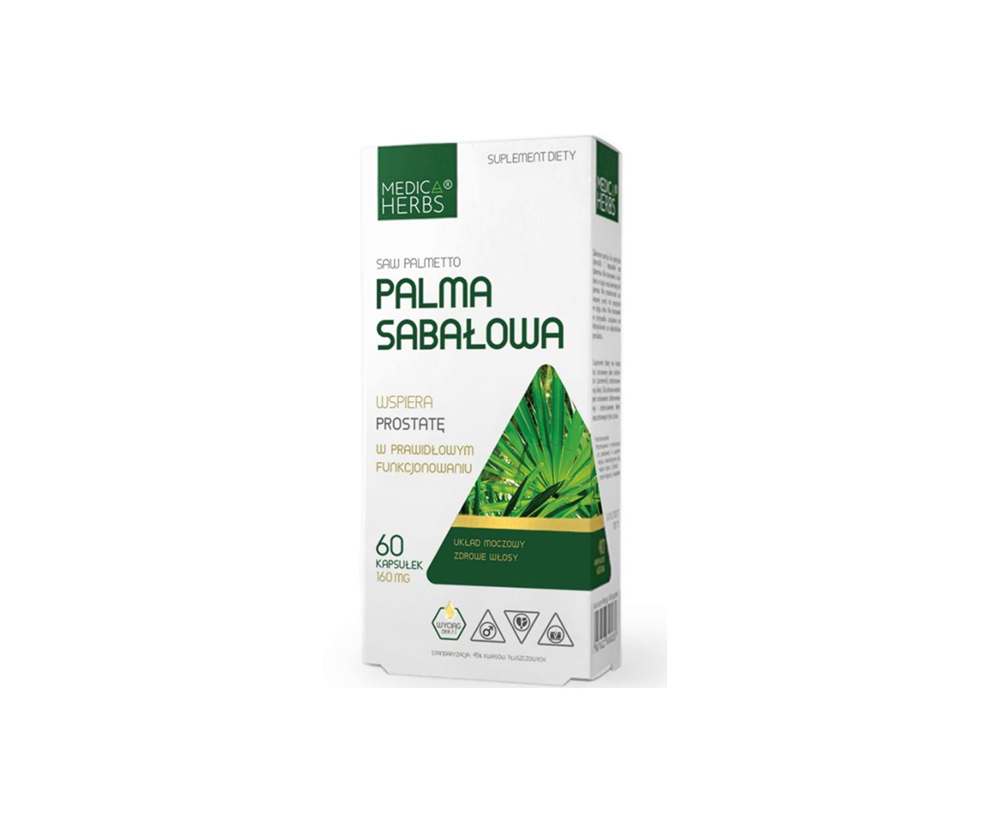 Medica Herbs, Palma Sabałowa, suplement diety, 60 kapsułek