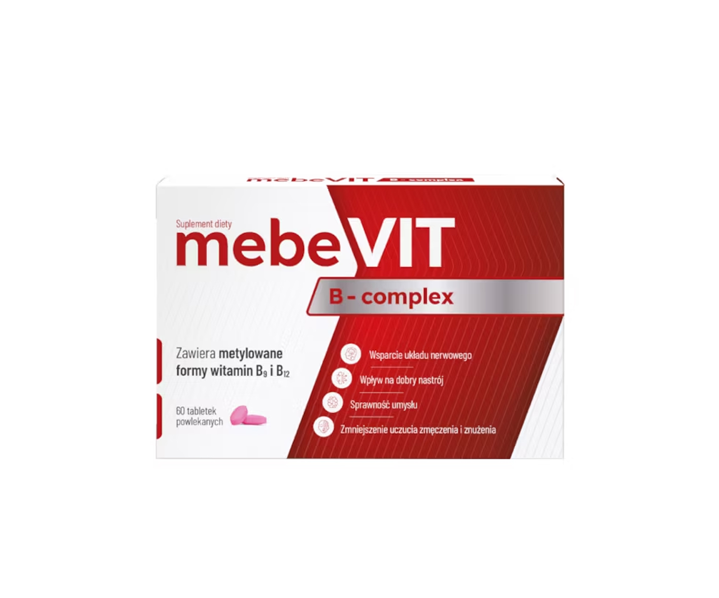 MebeVIT, B-Complex, suplement diety, 60 tabletek powlekanych