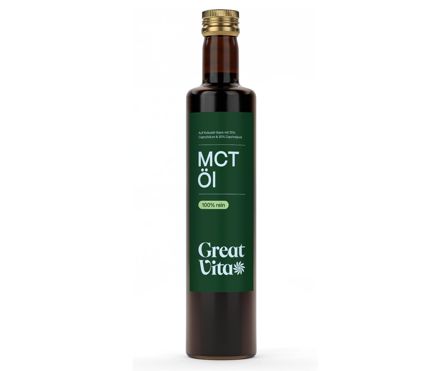GreatVita, Olej MCT C8 + C10 do picia na wsparcie energii, 500 ml