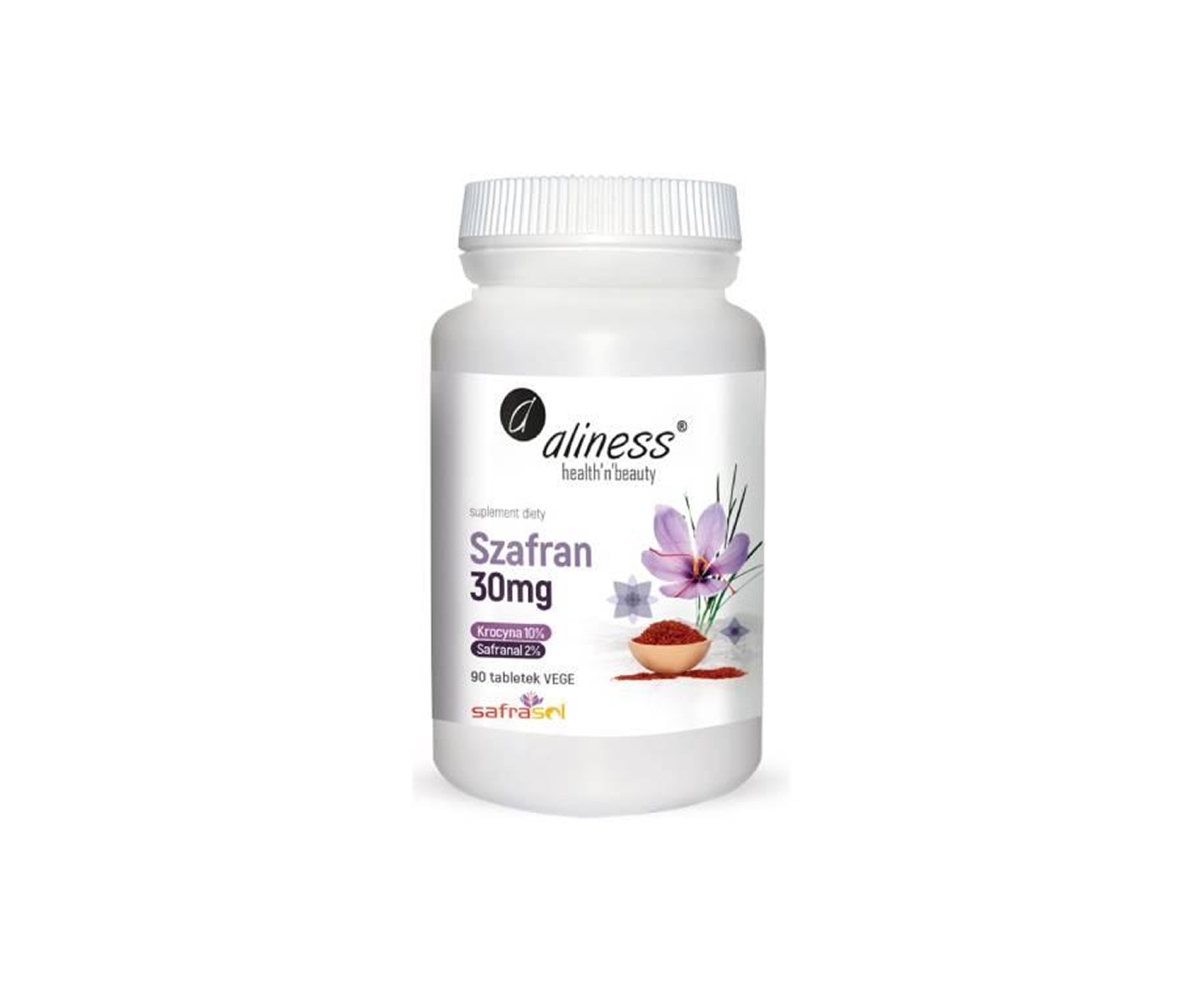 Aliness, Szafran, suplement na PMS, 90 tabletek