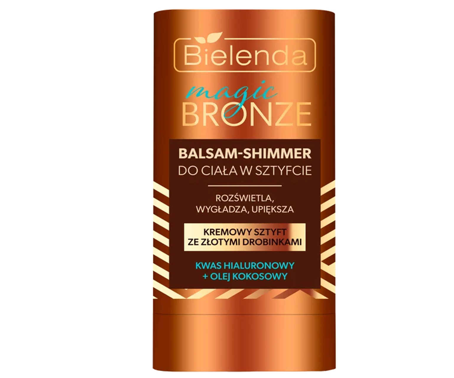 Bielenda, Magic Bronze Balsam-shimmer do ciała w sztyfcie, Rozświetlający balsam do ciała w sztyfcie