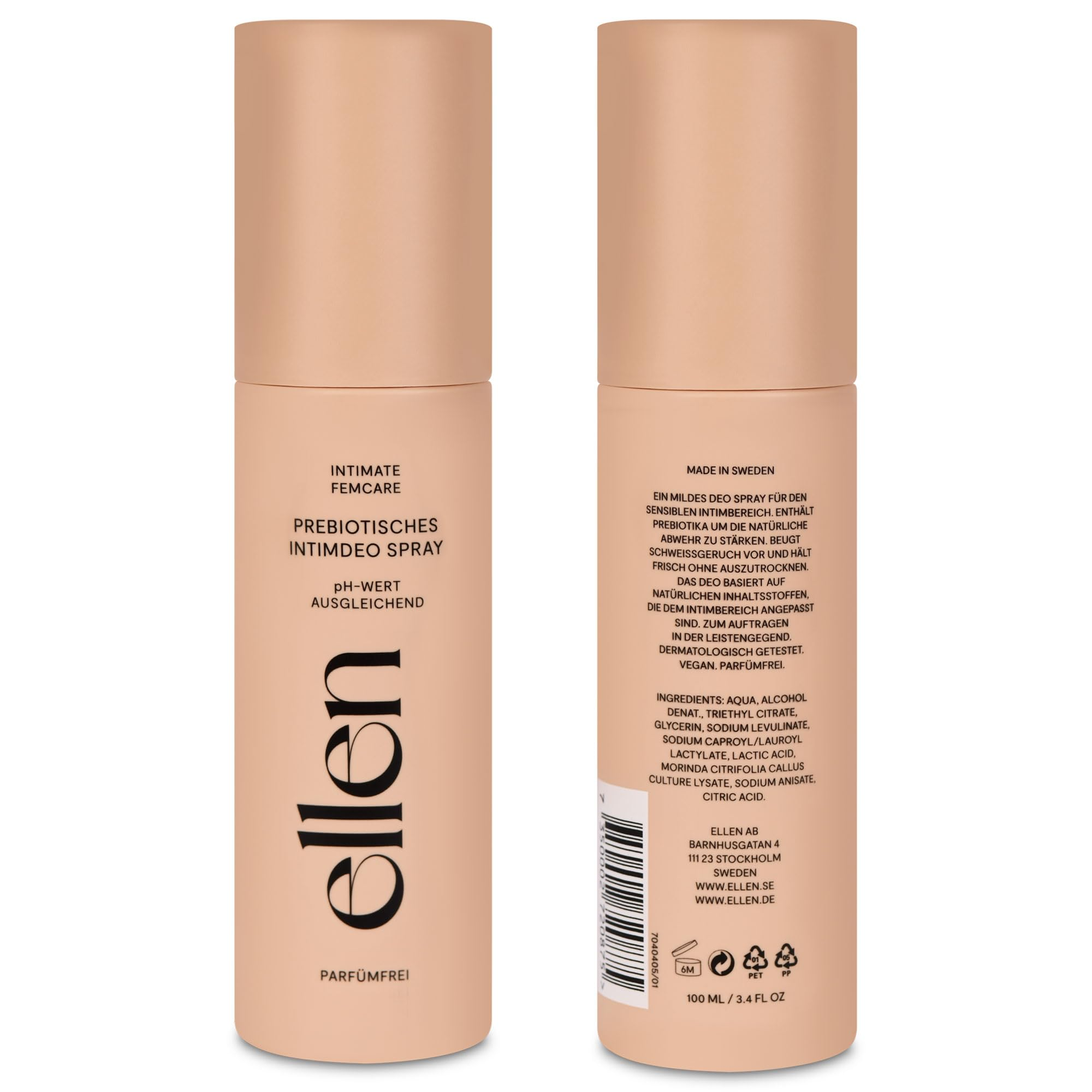 Ellen, probiotyczny dezodorant intymny dla kobiet, 100 ml
