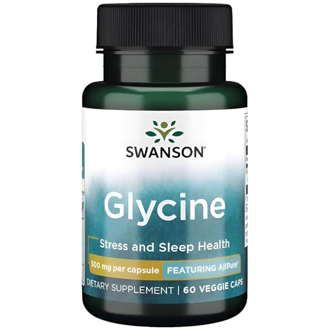 Swanson, Glicyna, suplement diety, 60 kapsułek