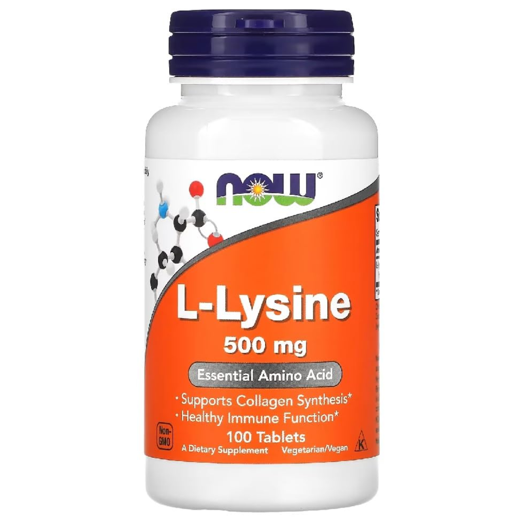 Now Foods, L-lizyna, suplement diety, 100 tabletek