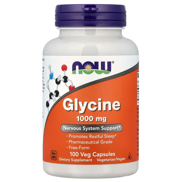 NOW Foods, Glicyna, Suplement diety z glicyną 1000 mg