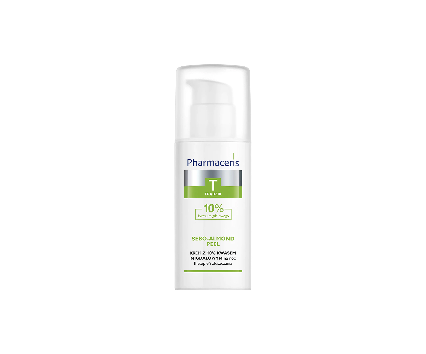 Pharmaceris, T, Sebo-Almond Peel 10%, krem na noc na trądzik pospolity, 50 ml