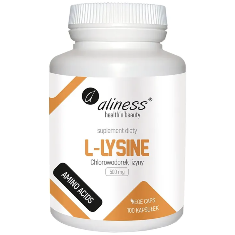 Aliness, L-Lysine 500 mg, Lizyna w kapsułkach