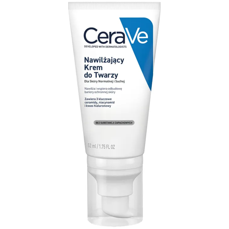 CeraVe, Nawilżający krem z ceramidami do twarzy 