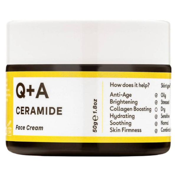Q+A, Ceramide Barrier Defence Face Cream, Ochronny krem z ceramidami do twarzy