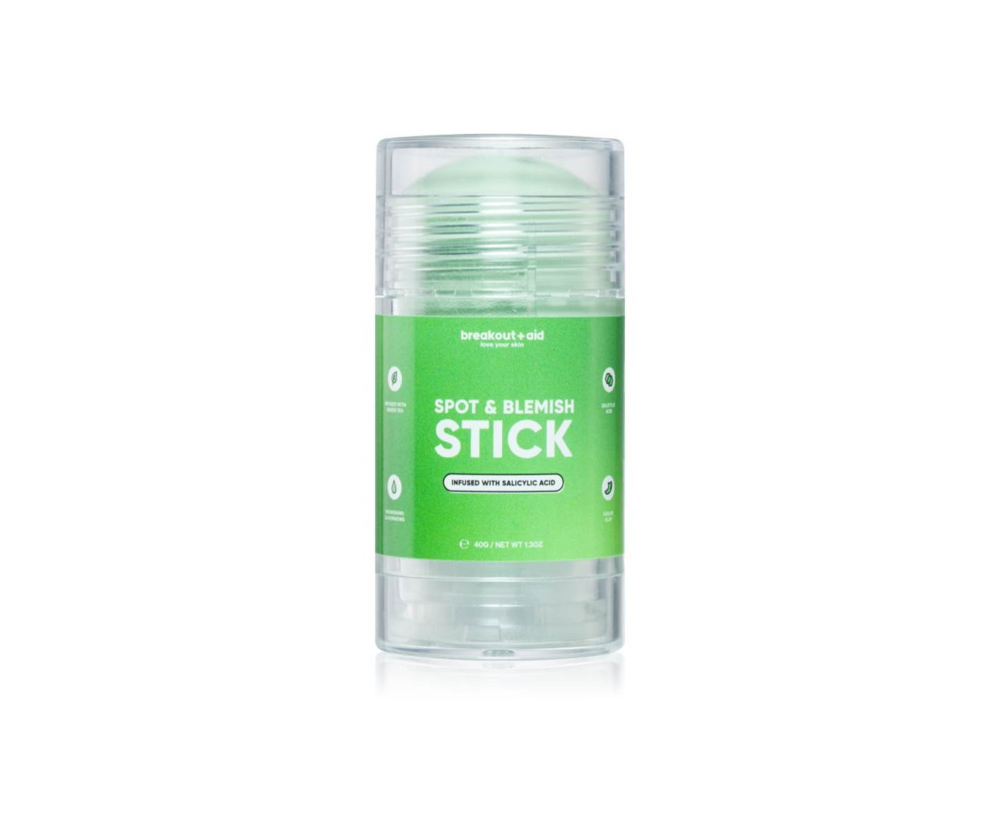 Breakout + Aid, Spot & Blemish Stick, maseczka na trądzik w sztyfcie, 40 g