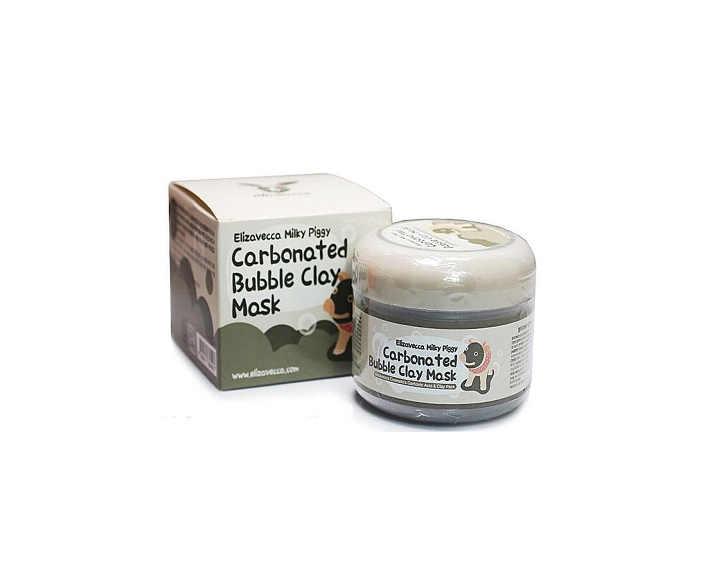 Elizavecca, Milky Piggy Carbonated Bubble Clay Mask, maseczka na trądzik, 100 g
