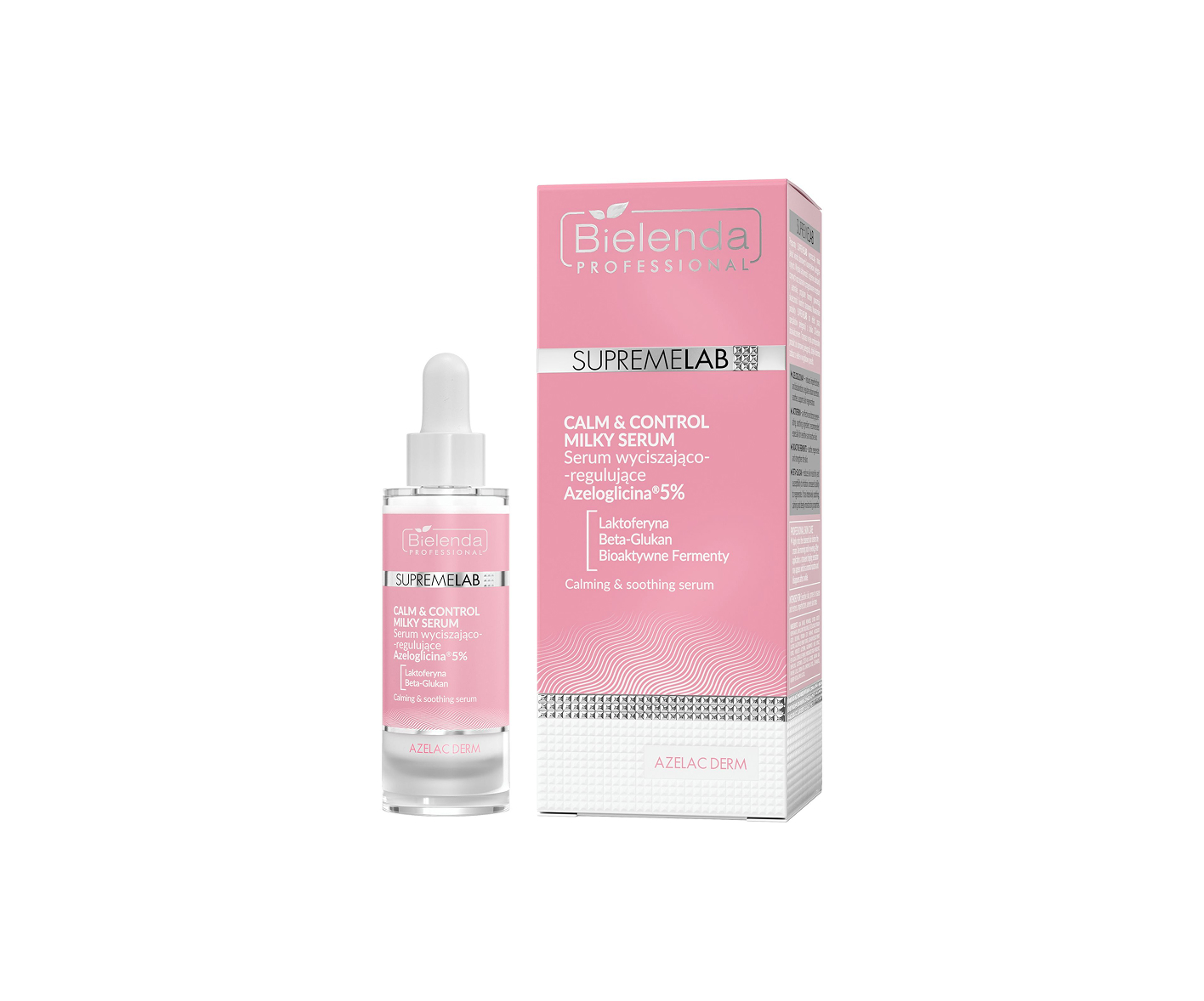 Bielenda, SupremeLab, Calm&Control Milky Serum, serum do cery trądzikowej, 30 ml