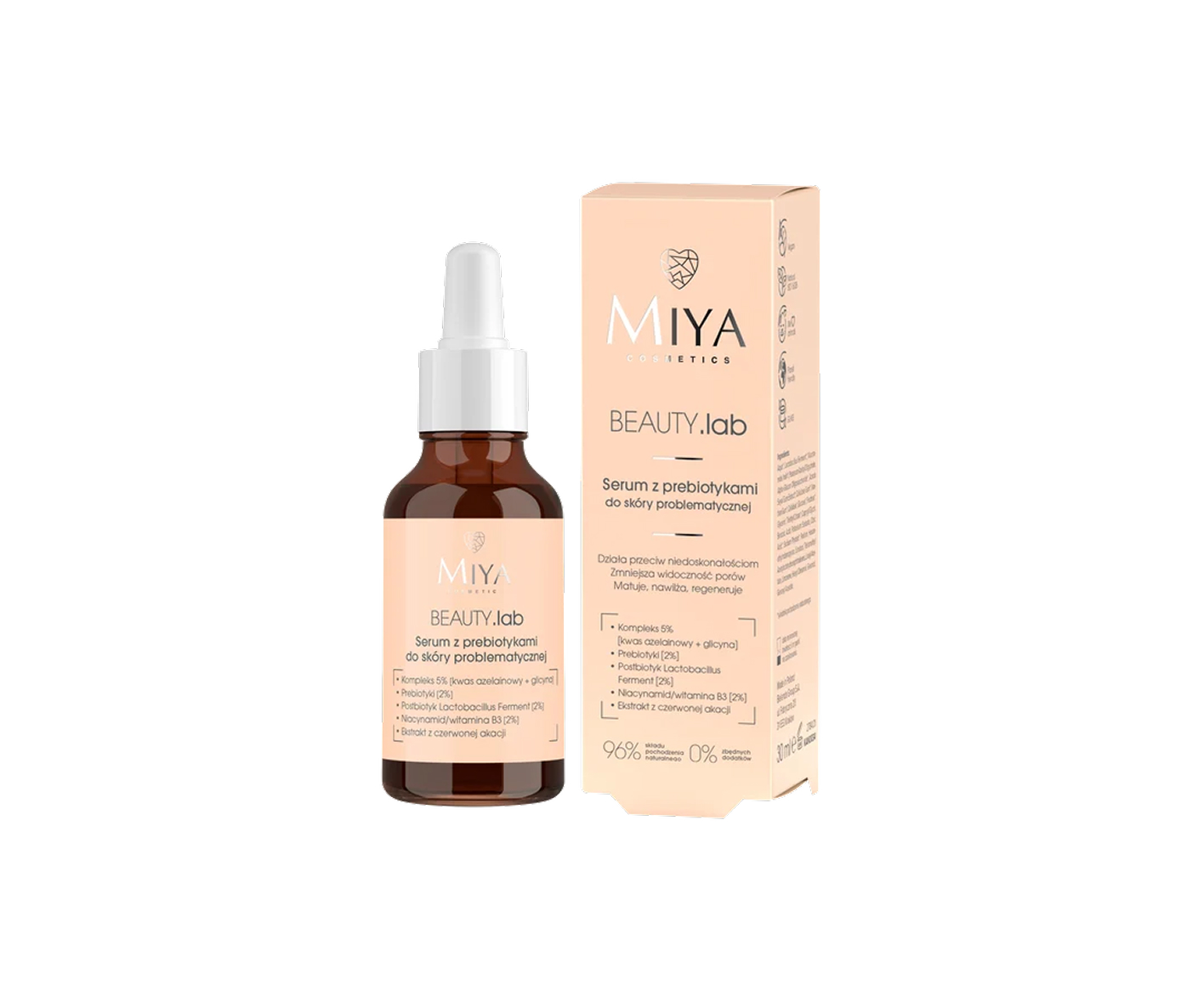Miya, Beauty.Lab, serum do cery trądzikowej, 30 ml