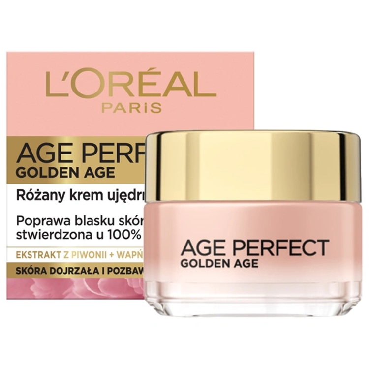 L'Oréal Paris, Age Perfect Golden Age, Różany krem przeciwzmarszczkowy 60+ ujędrniający na dzień