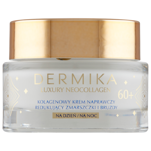 Dermika, Luxury Neocollagen, Kolagenowy naprawczy krem przeciwzmarszczkowy 60+ na dzień i na noc